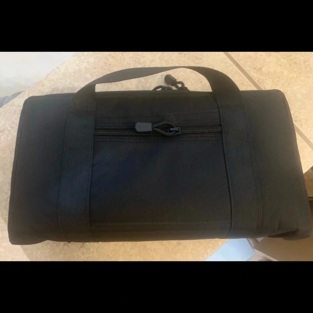 New! “HYOOG” Black  Men's Travel Bags. Set of Three Bags. Measure 13” x 7” x 3”